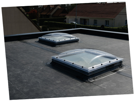 Photo toiture avec Bâche EPDM